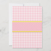 Roze limonade standaard eerste verjaardag kaart (Achterkant)