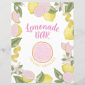 Roze limonade Verjaardag Bar Sign (Voorkant)