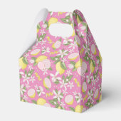 Roze limonade verjaardag gunst dozen bedankdoosjes (Achterkant)