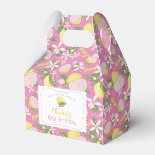 Roze limonade verjaardag gunst dozen bedankdoosjes