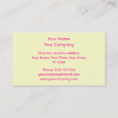 Roze limonade visitekaartje horizontaal (Achterkant)