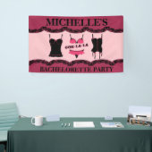 Roze lingerie, vrijgezellenfeest spandoek (Beurs)