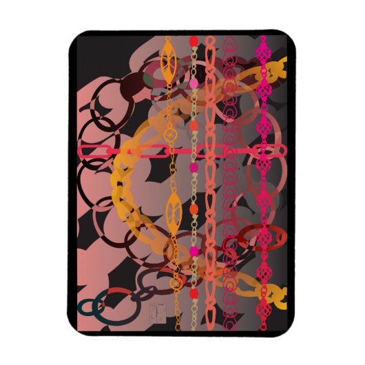 Roze links magneet (Verticaal)