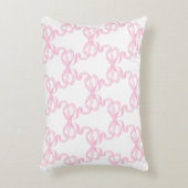 Roze lint accent kussen (Voorkant(Verticaal))
