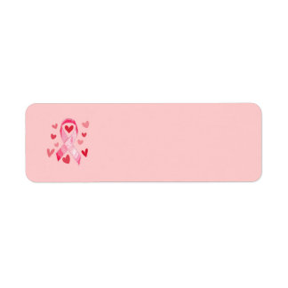 ROZE LINT ADRESETIKETTEN ETIKET