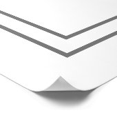 Roze Lint Baby Shower Bedankt Poster (Hoek)