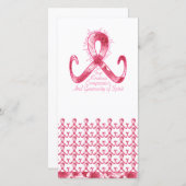 Roze lint bedankt (Voorkant / Achterkant)