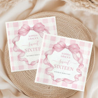 Roze Lint Bogen Sweet Sixteen 16 Verjaardag