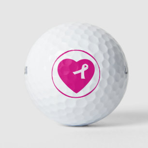 Roze Lint Borstkanker Bewustzijn Golf Ball Golfballen