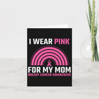 Roze lint Borstkanker Bewustzijn Ik Draag Roze Fo Kaart