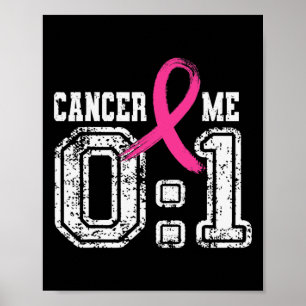 Roze lint Borstkanker Bewustzijn Kanker 0 Me 1 F Poster