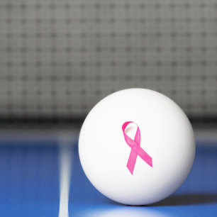 Roze Lint Borstkankerbewustzijn Pingpongballen
