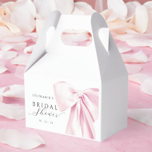 Roze Lint Bruiloftsborrel Bedankdoosjes