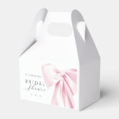 Roze Lint Bruiloftsborrel Bedankdoosjes (Voorkant Zijde)