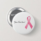 Roze lint-Button Ronde Button 5,7 Cm (Voorkant /achterkant)