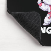 Roze lint Coquette Bow Boxing Handschoenen Borstka Muismat (Hoek)