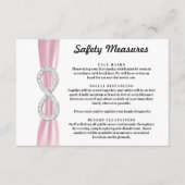 Roze Lint Diamanten Oneindigheid Veiligheidsmaatre Informatiekaartje (Voorkant)