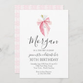 ROZE lint Een Tini Bit Older Martini Uitnodiging (Voorkant / Achterkant)