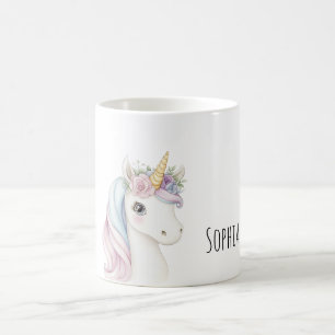 Roze Lint Eenhoorn Koffiemok
