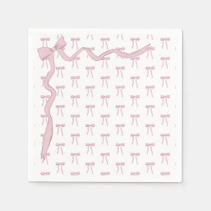 Roze lint Elegant Baby shower Servet