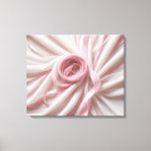 Roze lint en tule Abstract Canvas Afdruk (Voorkant)