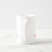 Roze lint Faith Bone China Mok (Achterkant)