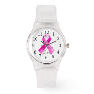 Roze lint Faith Watch Horloge
