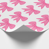 Roze lint inpakpapier (Hoek)