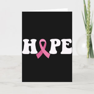 Roze Lint Kankerbewustzijn Borstkanker Hoop  Bedankkaart