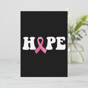 Roze Lint Kankerbewustzijn Borstkanker Hoop Kaart