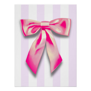Roze lint kinderkamer poster perfect poster