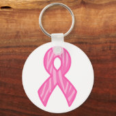 Roze lint met Sleutelhanger op achtergrond Tiger a (Voorkant)