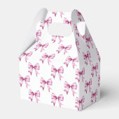 Roze lint met strik bedankdoosjes (Achterkant)