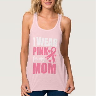 Roze lint moeder vechter krijger borstkanker tanktop