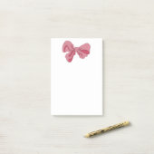 Roze lint notitieblok post-it® notes (Op bureau)