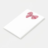 Roze lint notitieblok post-it® notes (Schuin)