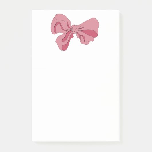 Roze lint notitieblok post-it® notes (Voorkant)