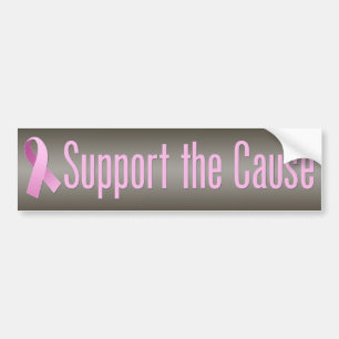 Roze lint - Ondersteun de oorzaak Bumpersticker