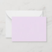Roze lint op Cupcake Bedankkaartjes Notitiekaartje (Achterkant)