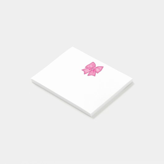 Roze lint post-it® notes (Schuin)