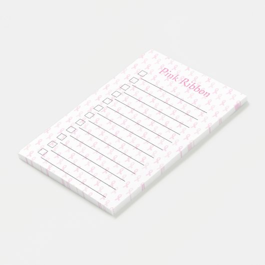 Roze lint post-it® notes (Schuin)