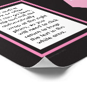 Roze lint poster (Hoek)