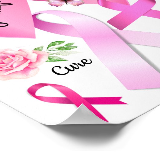 Roze lint poster (Hoek)