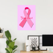 Roze lint poster (Thuiskantoor)
