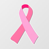 Roze lint raamsticker (Vel)