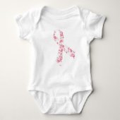 roze lint romper (Voorkant)