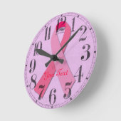 Roze lint ronde klok (Hoek)