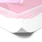 Roze lint - Roze hart - Hope/Love/Courage Print (Hoek)