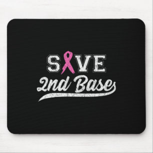 Roze lint Save Second Byse Borstkanker Awarene Muismat