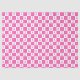 Roze Lint Schaakbord – Borstkanker Bewustzijn Tissuepapier